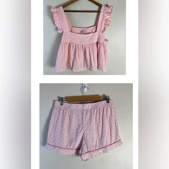 Pink Ruffle Pajama Set - Picture 2 of 16